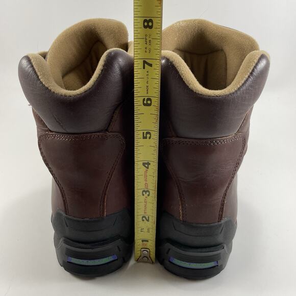 Asolo AFX 556 Hiking Boots Womens Size 9.5 Brown Leather Mid Lace Up Vibram - Picture 8 of 11